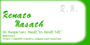 renato masath business card